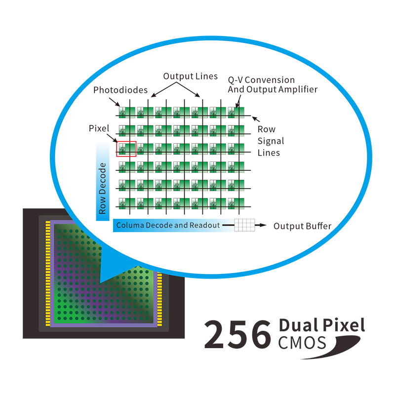 256 Image Element Double Array CMOS Image Sensor