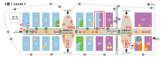 三恩时展位所在区域